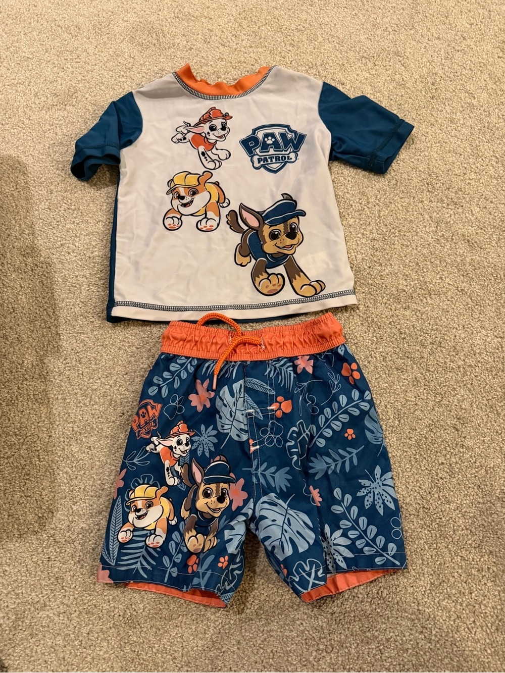 Nickelodeon Paw Patrol Swim Set Size 2T